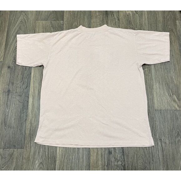 Vintage BUM Equipment T-Shirt Striped Boxy Crop Tee 90s Workout Gym Large 1994 - Picture 2 of 15